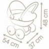 SMOBY Baby Nurse Deep Stroller for a doll with a plastic visor