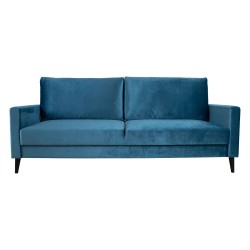 Sofa bed ANNA with storage box, bluish green velvet