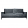 Sofa bed ANNA with storage box, grey velvet