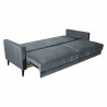 Sofa bed ANNA with storage box, grey velvet