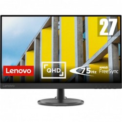 Lenovo D27q-30 68.6 cm (27") 2560 x 1440 pixels Quad HD LCD Black