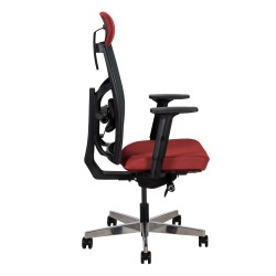 Task chair TUNE dark red black