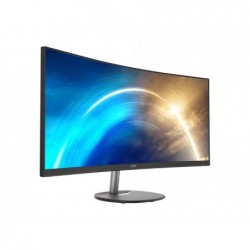 LCD Monitor MSI PRO MP341CQ 34" Business/Curved/21 : 9 Panel VA 3440x1440 21:9 100Hz Matte 4 ms Speakers Tilt PROMP341CQ