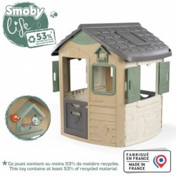 Садовый домик SMOBY Green Jura из биопластика