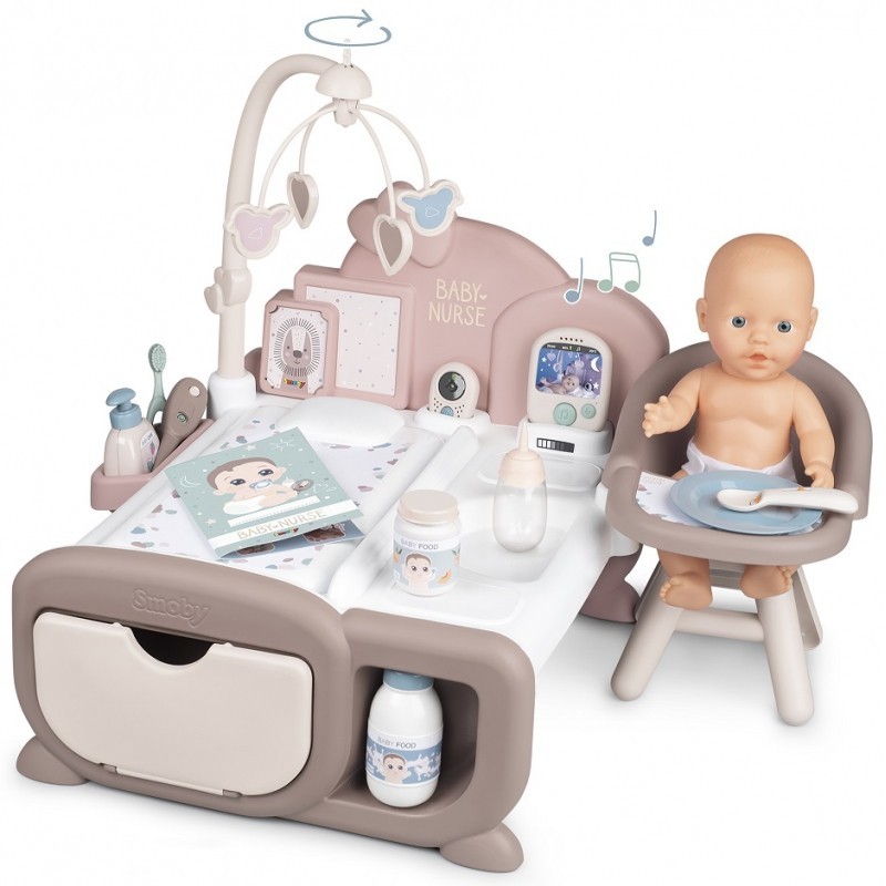 SMOBY Baby Nurse Electronic Babysitter + Doll