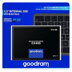 Goodram CX400 gen.2 2.5" 512 GB Serial ATA III 3D TLC  NAND