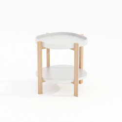 Side table NORAH 40x40xH60cm, white