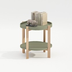 Side table NORAH 40x40xH60cm, green