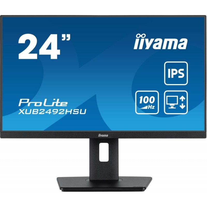 LCD Monitor IIYAMA XUB2492HSU-B6 24" Panel IPS 1920x1080 16:9 Matte 0.4 ms Speakers Swivel Pivot Height