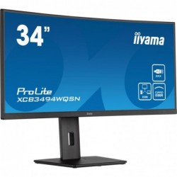 LCD Monitor IIYAMA XCB3494WQSN-B5 34" Curved/21 : 9 Panel VA 3440x1440 21:9 Matte 0.4 ms Speakers Swivel Height