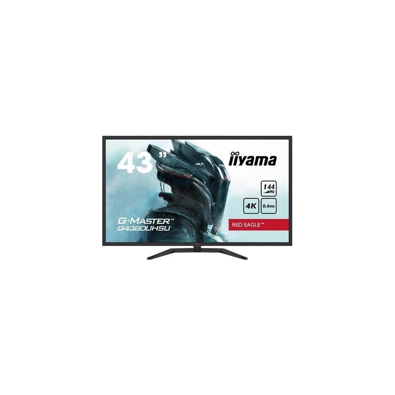 LCD Monitor IIYAMA 43" Gaming/4K Panel VA 3840x2160 16:9 144Hz Matte 0.4 ms Speakers Tilt Colour Black G4380UHSU-B1