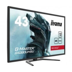 LCD Monitor IIYAMA 43" Gaming/4K Panel VA 3840x2160 16:9 144Hz Matte 0.4 ms Speakers Tilt Colour Black G4380UHSU-B1