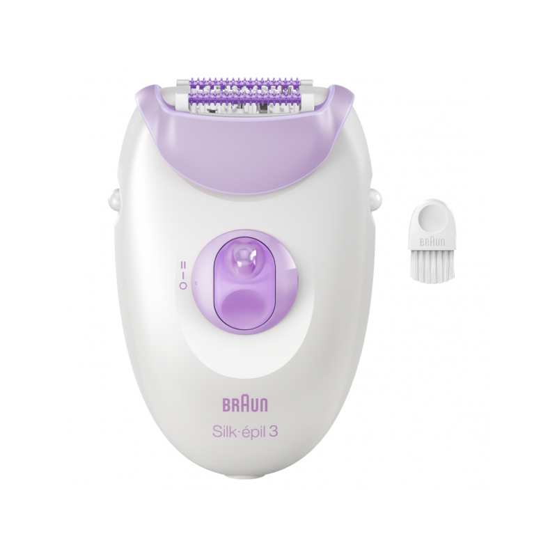 Epilator SE3-000 Silk u00e9pil 3 Number of power levels 2 White/Purple