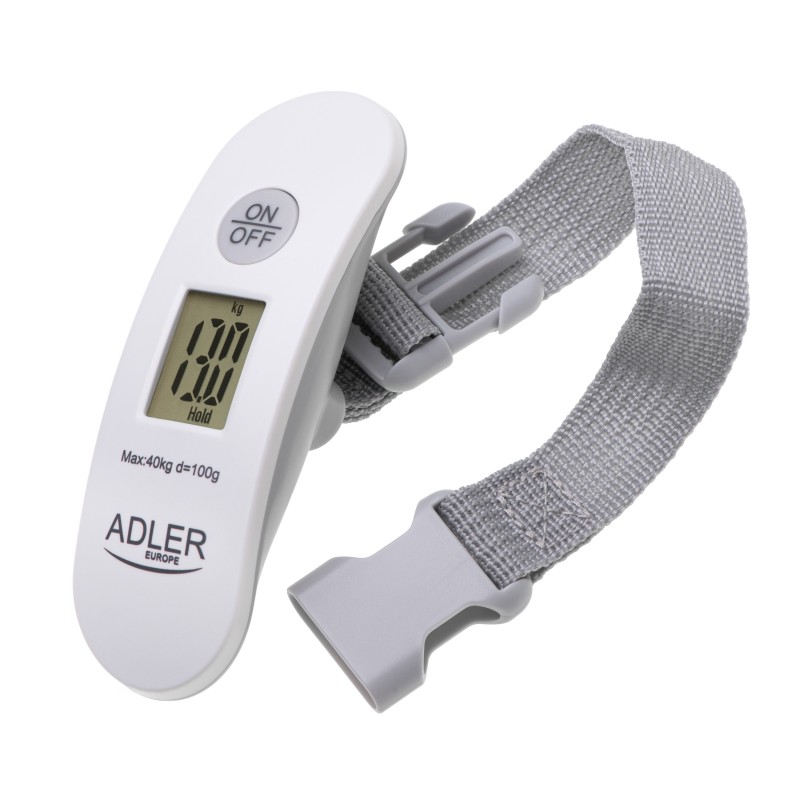 Adler Travel Luggage Scale AD 8189 Maximum weight (capacity) 40 kg Accuracy 100 g White