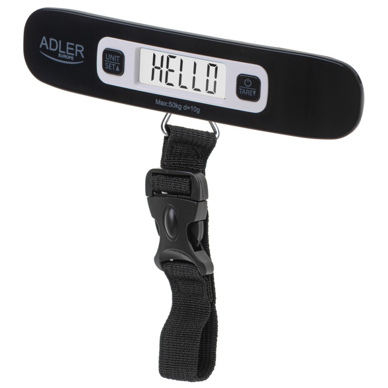 Adler Travel Luggage Scale AD 8190 Maximum weight (capacity) 50 kg Accuracy 10 g Black