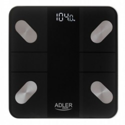 Adler Smart Bathroom Scale AD 8186b Maximum weight (capacity) 180 kg Accuracy 100 g Body Mass Index (BMI)