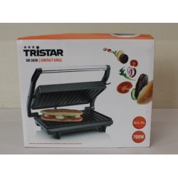 SALE OUT. Tristar GR-2650 Contact Grill, Black Tristar Grill GR-2650 Contact grill 700 W Black DAMAGED