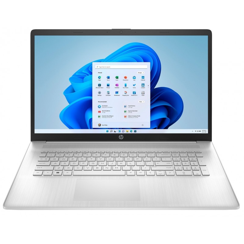 HP 17-CN2083D i3-1215U 17.3"FHD 300nits AG  8GB DDR4 SSD256 BT UHD Win11 Silver (REPACK) 2Y