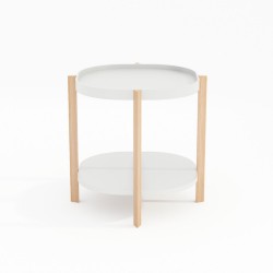 Side table NORAH 50x50xH55cm, white