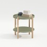 Side table NORAH 50x50xH55cm, green