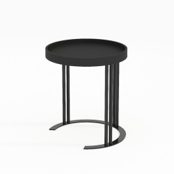 Side table KEIRA D40xH45cm, black