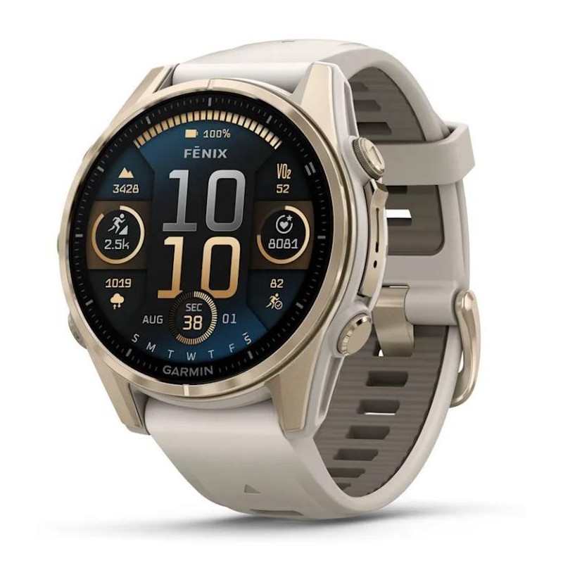 GARMIN SMARTWATCH FENIX 8 SAPPHIRE/SOFT GOLD 010-02903-11