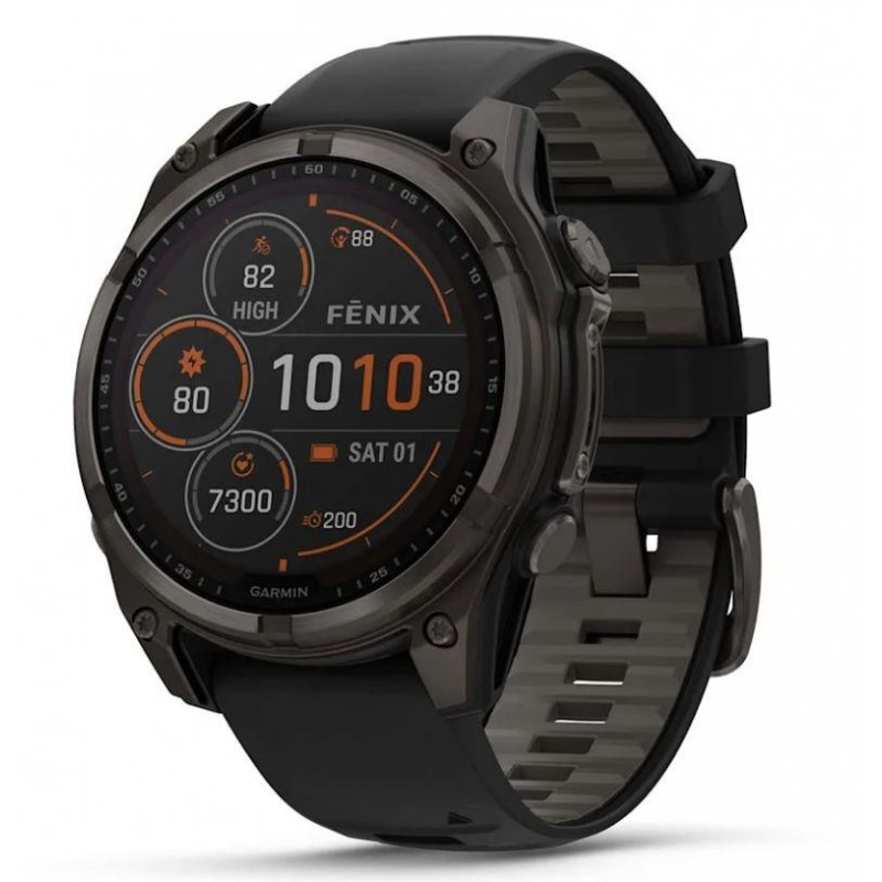 GARMIN SMARTWATCH FENIX 8 SAPP. SOLAR/BLACK/GRAY 010-02906-11