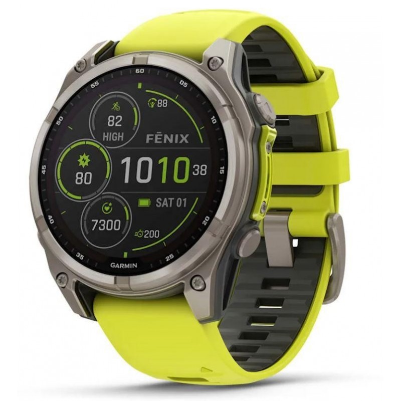 GARMIN SMARTWATCH FENIX 8 SAPP. SOLAR/YELLOW 010-02906-21