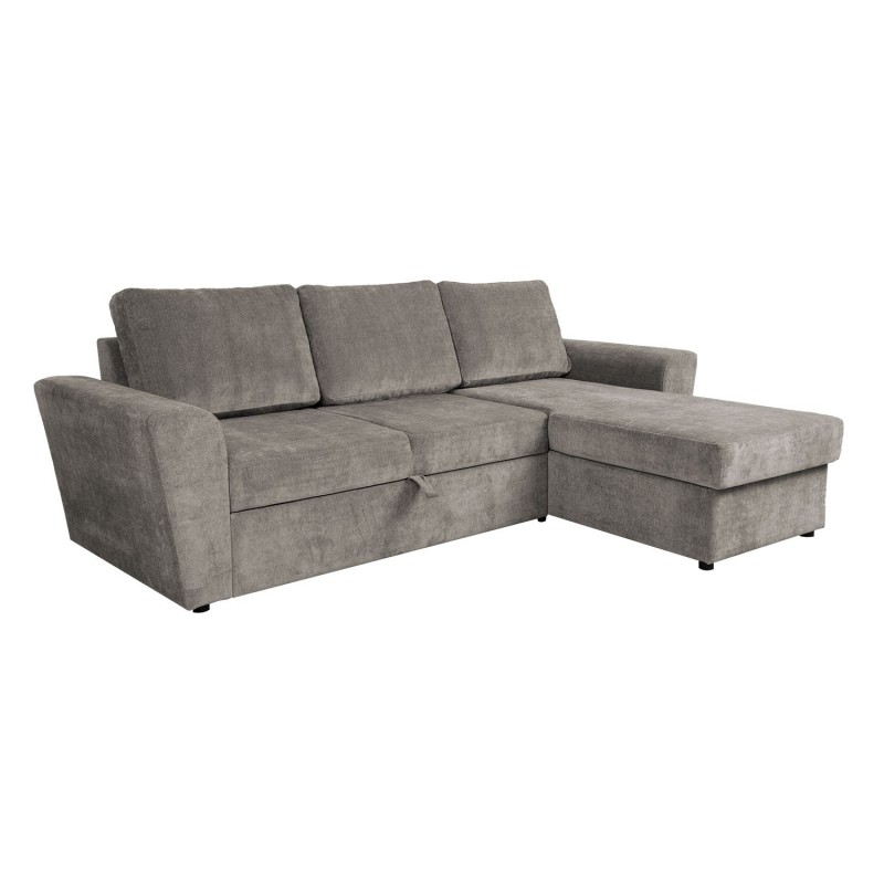 Corner sofa bed INGMAR brownish gray