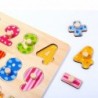 TOOKY TOY Wooden Puzzle Learning To Count Jigsaw With Pins Numbers