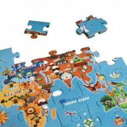 CLASSIC WORLD Puzzle World Map Continents 48 pcs.