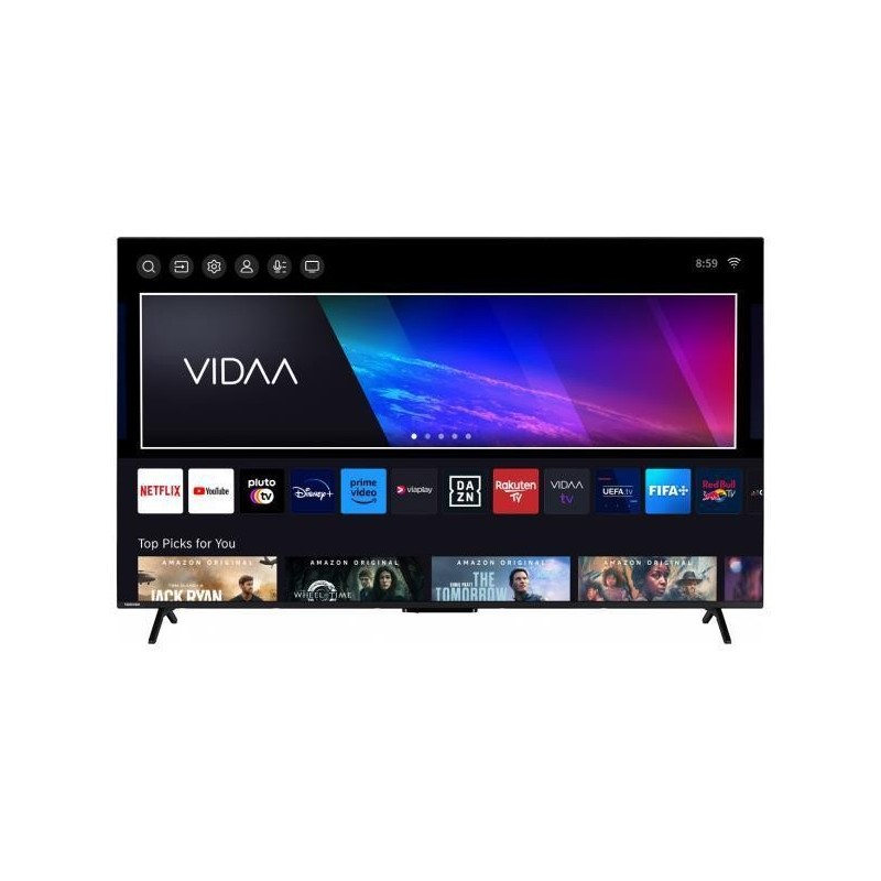 TV Set TOSHIBA 55" 4K/Smart 3840x2160 Wireless LAN Bluetooth Android TV Black 55QV2463DG