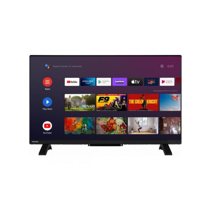 TV Set TOSHIBA 43" 4K/Smart 1920x1080 Wireless LAN Bluetooth Android TV Black 43LA2363DG