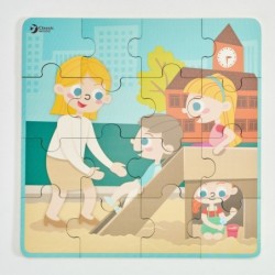 CLASSIC WORLD Puzzle 4in1 Day at School