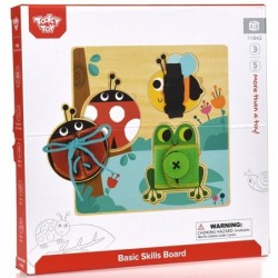 Tooky Toy Wooden Educational Board. Sorter. Workout. Exercise