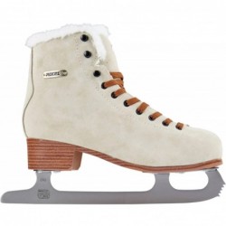 Roces Suede Eco-Fur Figure Skates (Suede Brown|39)