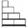 Shelf SEAFORD 135x35xH150cm, black