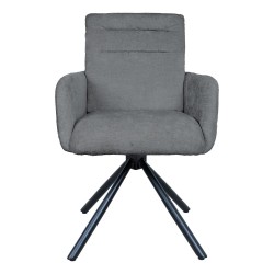 Chair BATUL rotating, dark grey