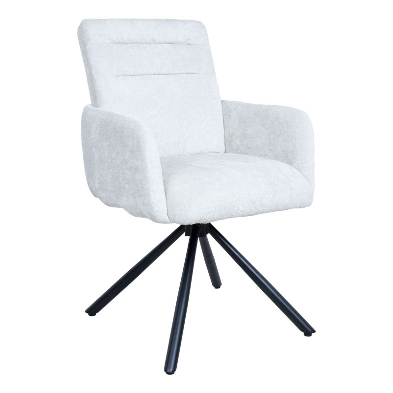 Chair BATUL rotating, linen white