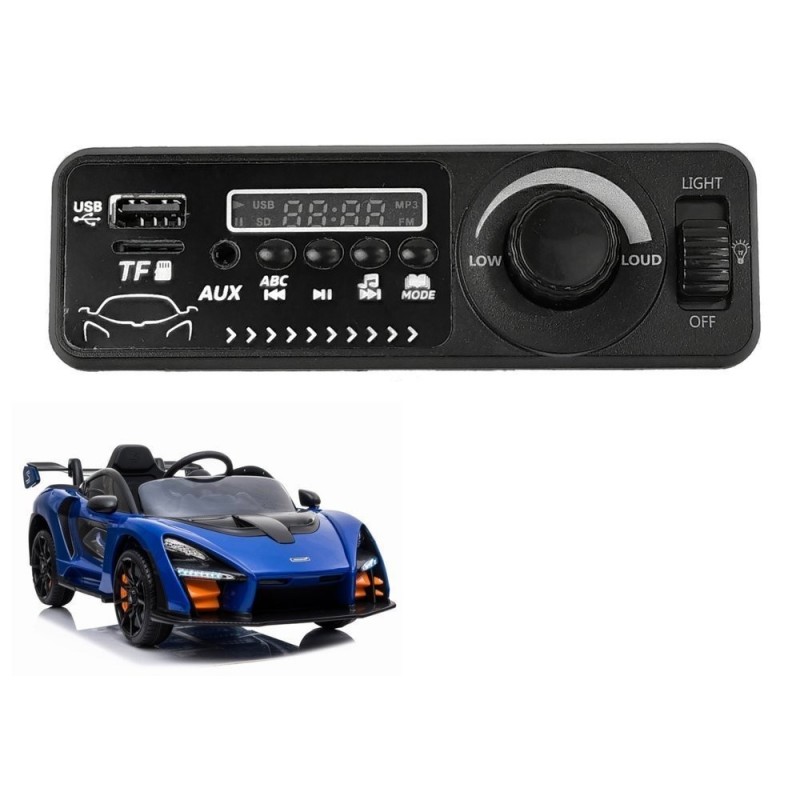 Music panel for the McLaren Senna Vehicle