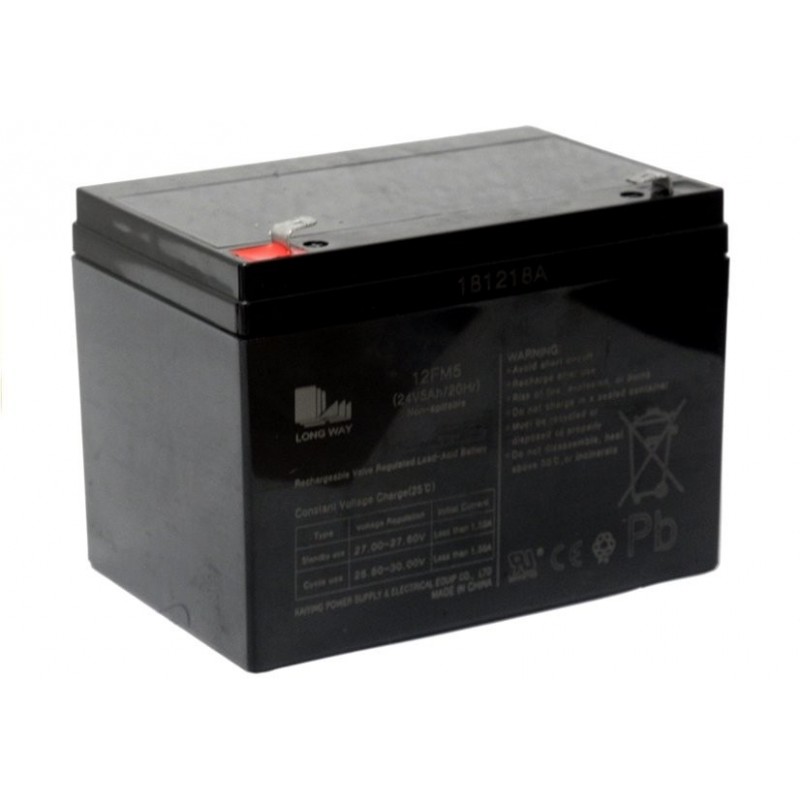 AGM gel battery for a vehicle with a 24V5AH battery