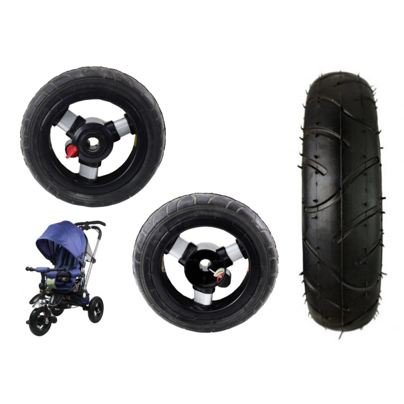 Plastic wheel with rubber tire (inflatable) PRO 700 front