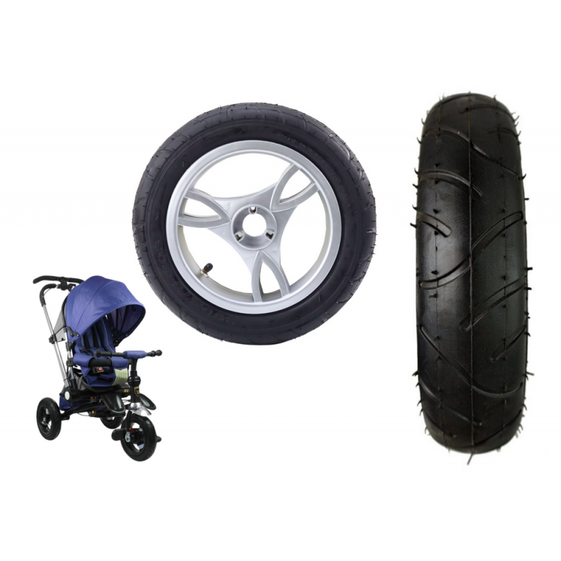 Plastic wheel with rubber tire (inflatable) PRO 700 front