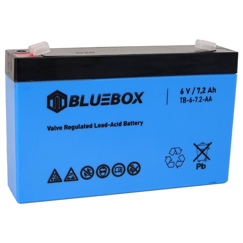 BLUEBOX VRLA AGM 6V 7.2Ah Gel Battery for Car Batteries