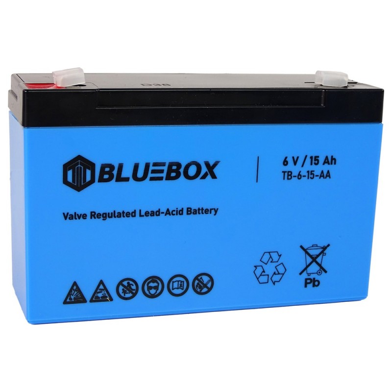 BLUEBOX VRLA AGM 6V 15Ah Gel Battery for Car Batteries