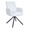 Chair BATUL rotating, linen white