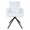 Chair BATUL rotating, linen white