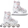 2-in-1 Ice Skates/Inline skates Raven Pulse White/Pink+Blades