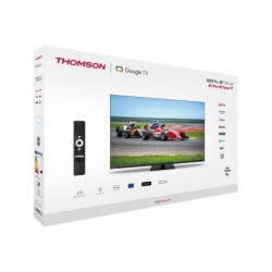 TV Set THOMSON 43" 4K/Smart QLED 3840x2160 Wireless LAN Bluetooth Google TV Black 43QG7C14