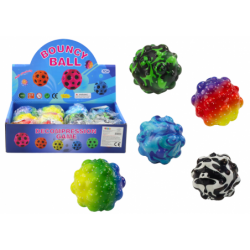 Kneading and Bouncing Ball with Studs Colorful 6.5cm